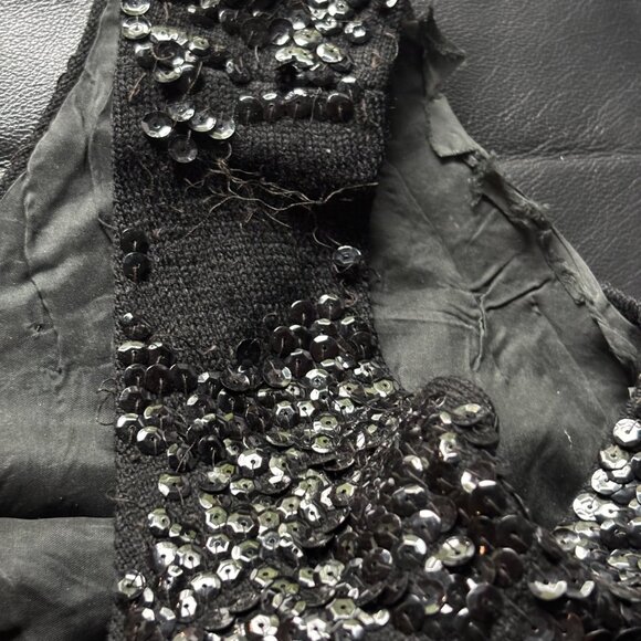 1960's Beaded & Sequin Vintage Top - As Is Condition Statement Piece - Picture 3 of 5